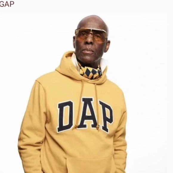 GAP DAP Hoodie Dapper Dan Golden Yellow  S  **1ST COLLAB - Picture 1 of 5